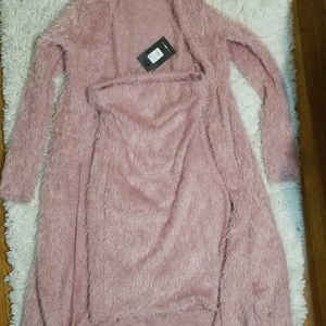 NWT FASHIONNOVA Extra Fuzzy Fine 2 Piece Set